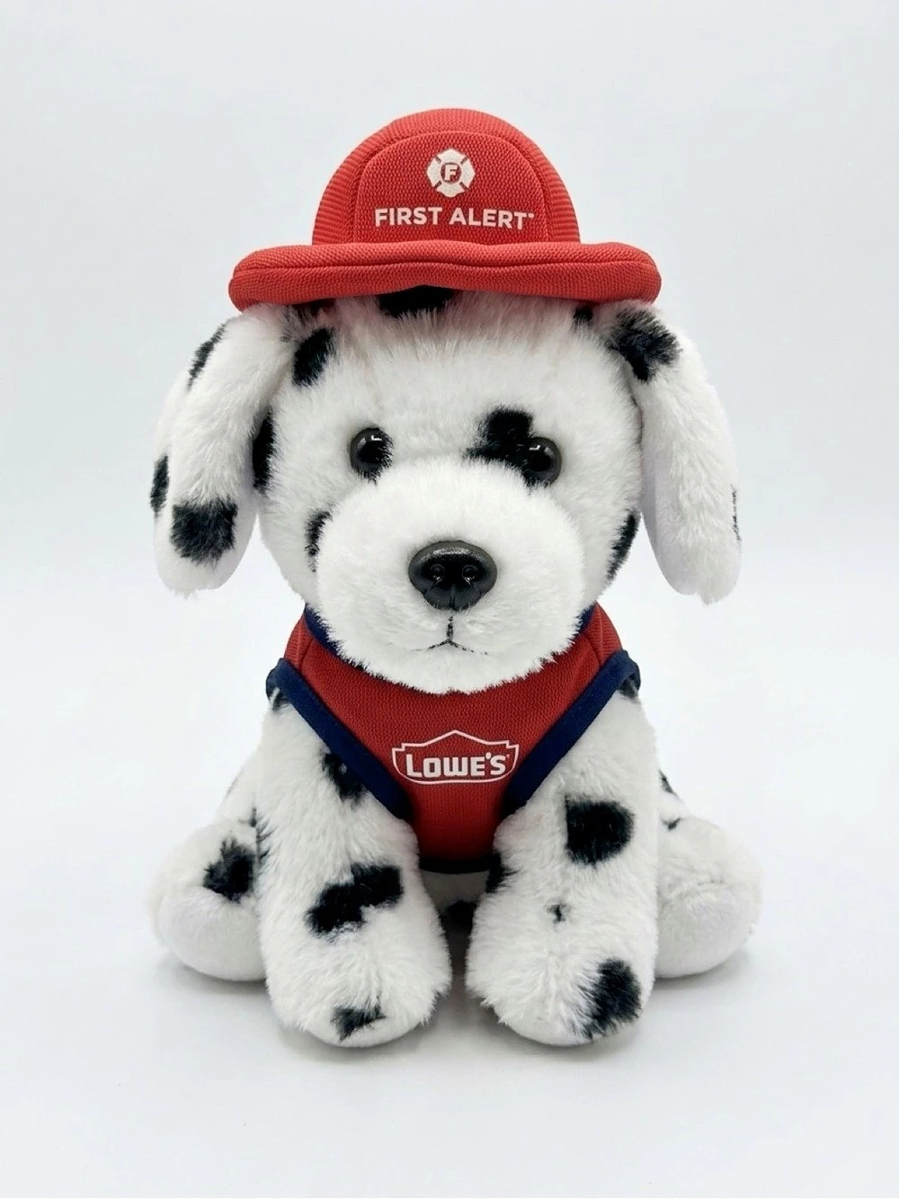 Lowe's First Alert Dalmatian Dog Plush Stuffed Animal Mini w/ Hat & Vest
